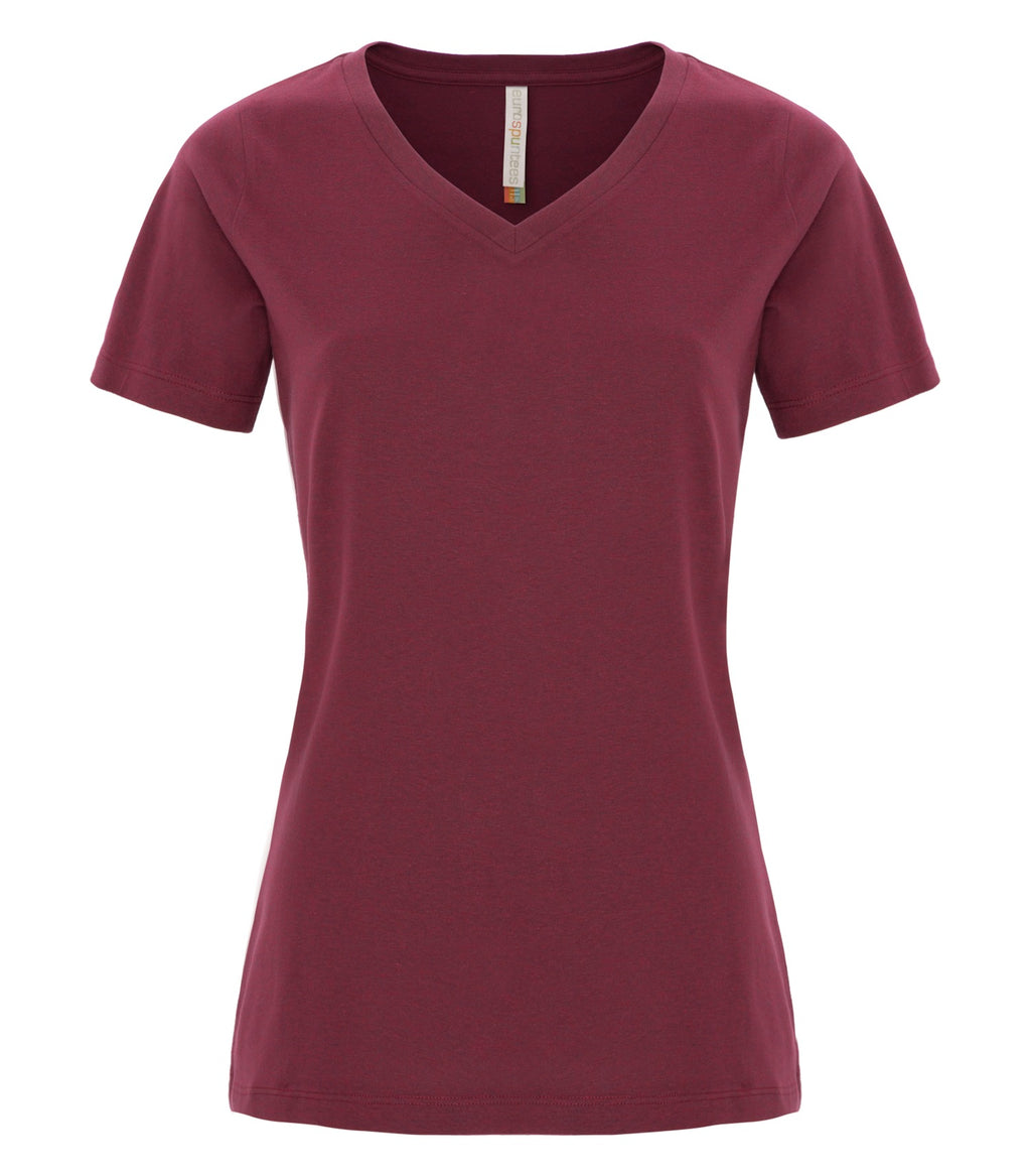 ATC™ EUROSPUN® RING SPUN V-NECK LADIES' TEE
