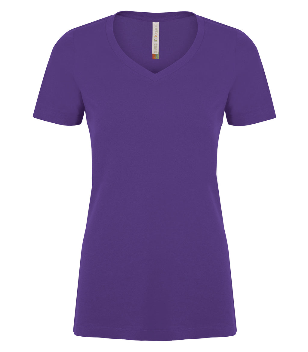 ATC™ EUROSPUN® RING SPUN V-NECK LADIES' TEE