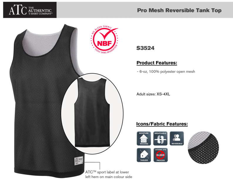 ATC™ PRO MESH REVERSIBLE TANK TOP. S3524 image 1