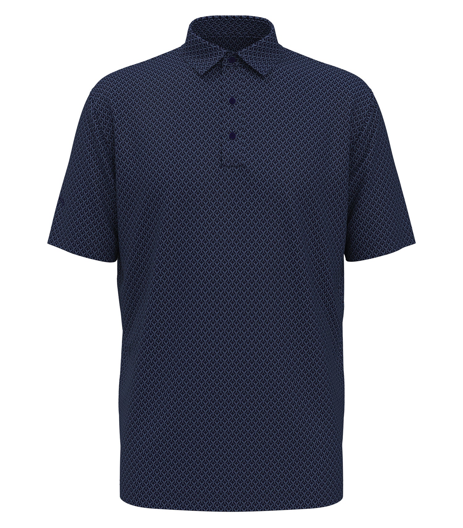 CALLAWAY ALL-OVER STITCHED CHEV POLO