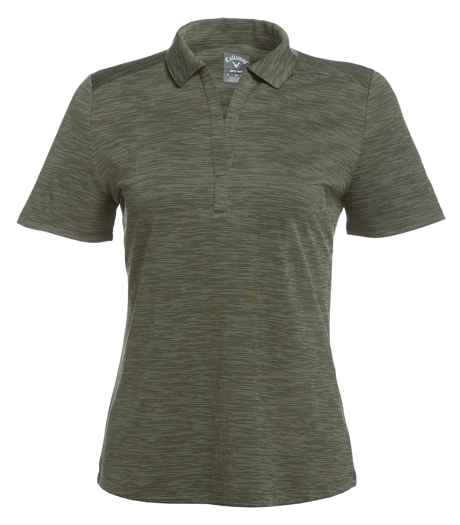 CALLAWAY BROKEN STRIPE TEXTURE LADIES' POLO