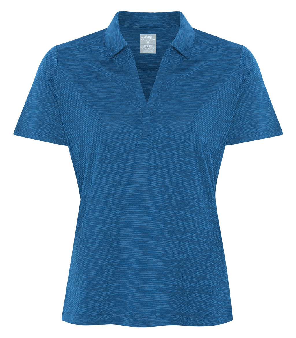 CALLAWAY BROKEN STRIPE TEXTURE LADIES' POLO