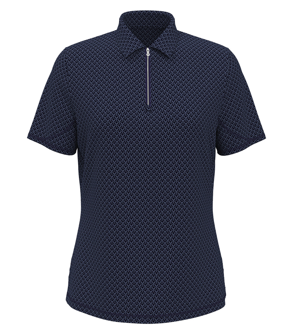 CALLAWAY ALL-OVER STITCHED CHEV LADIES’ POLO