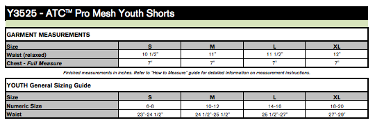 ATC™ PRO MESH YOUTH SHORTS. Y3525 image 3