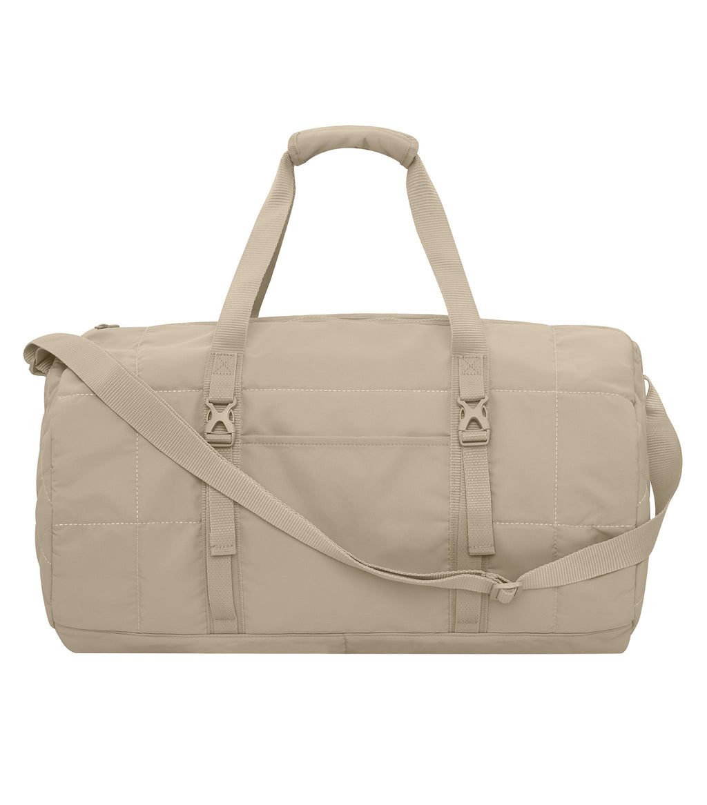 KOI&reg; MATTE QUILTED BARREL DUFFEL. 27L