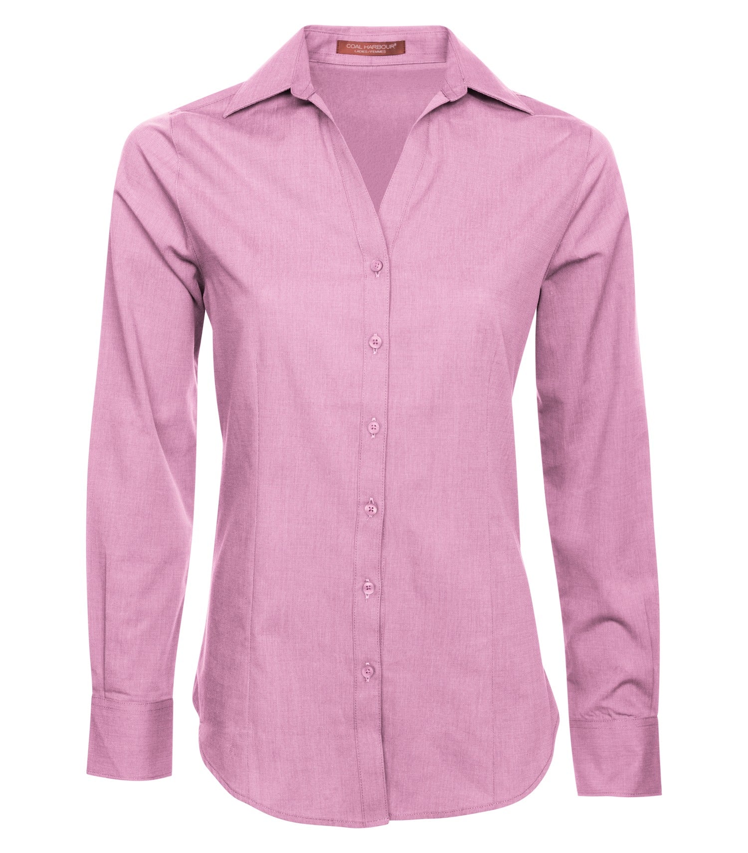 COAL HARBOUR® TEXTURED CROSSHATCH WOVEN LADIES' SHIRT