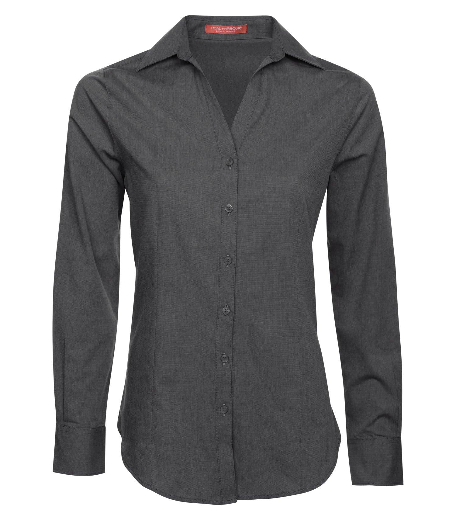 COAL HARBOUR® TEXTURED CROSSHATCH WOVEN LADIES' SHIRT