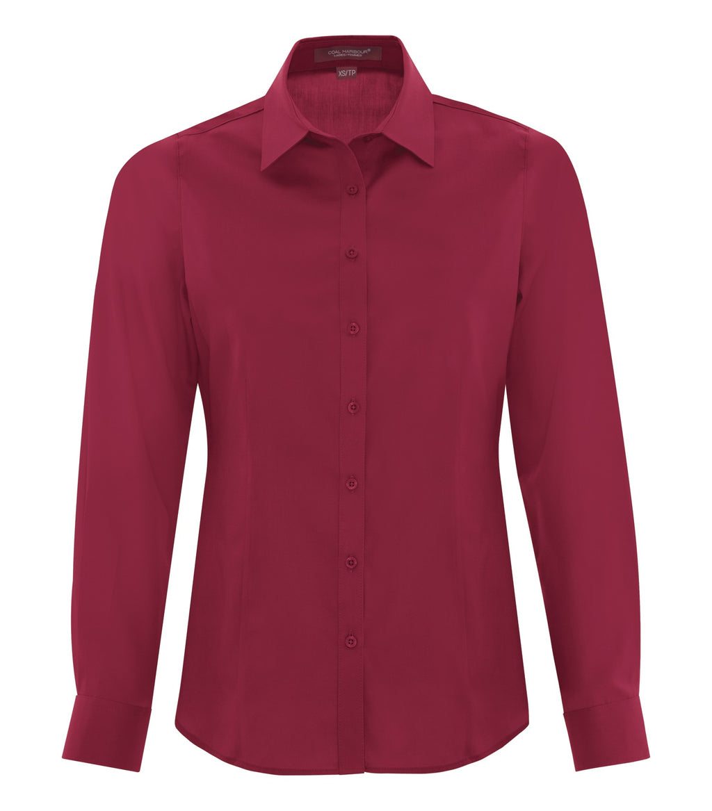 COAL HARBOUR® EVERYDAY LONG SLEEVE WOVEN LADIES' SHIRT