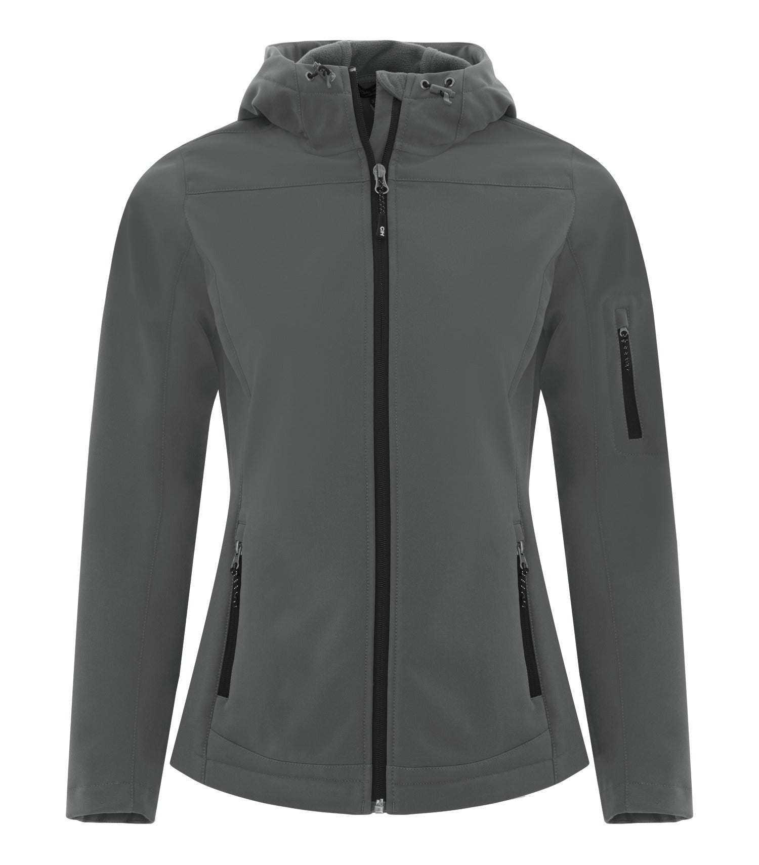 COAL HARBOUR® EVERYDAY HOODED WATER REPELLENT STRETCH SOFT SHELL LADIES' JACKET