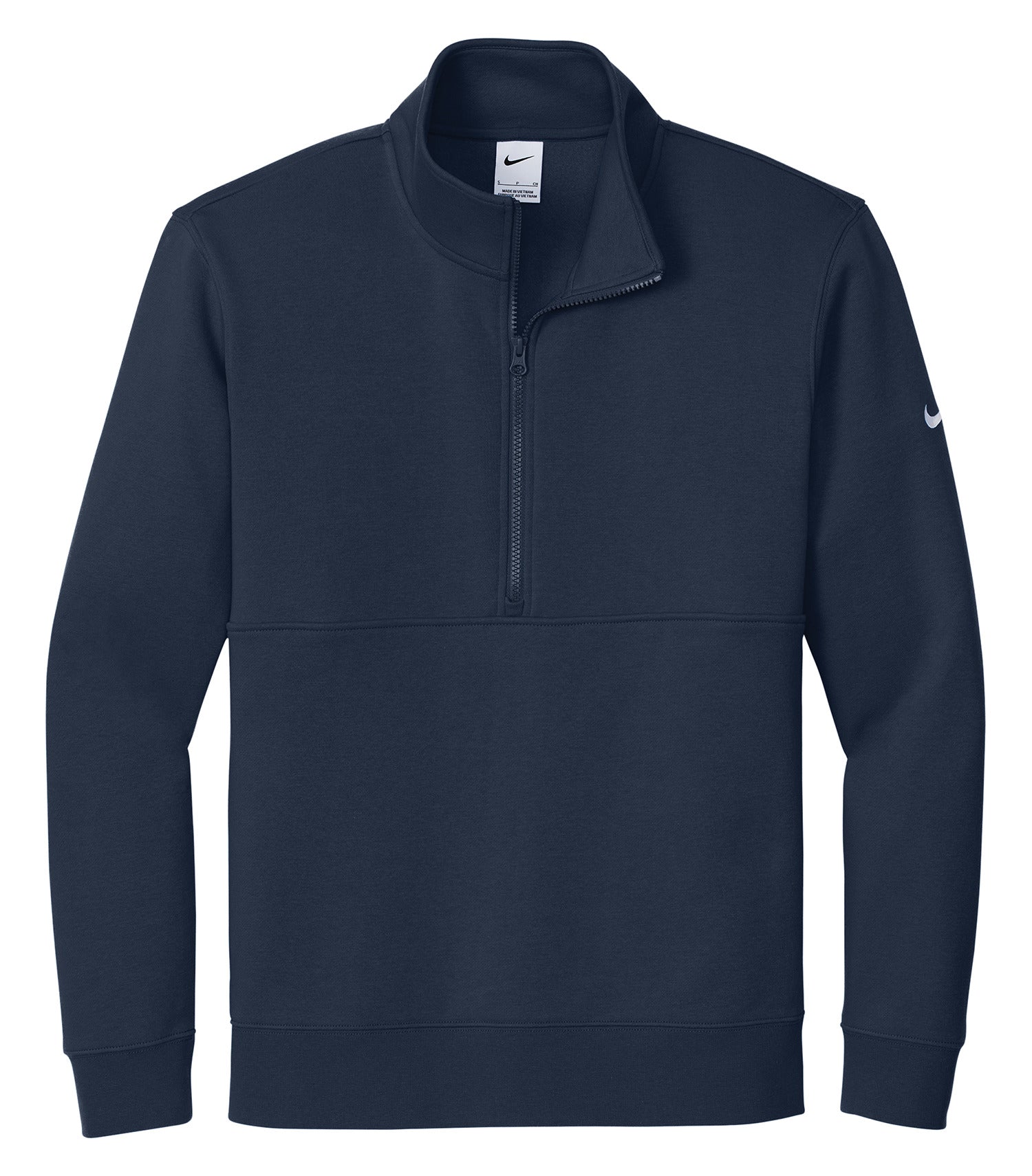 NIKE CLUB FLEECE SLEEVE SWOOSH 1/2 ZIP
