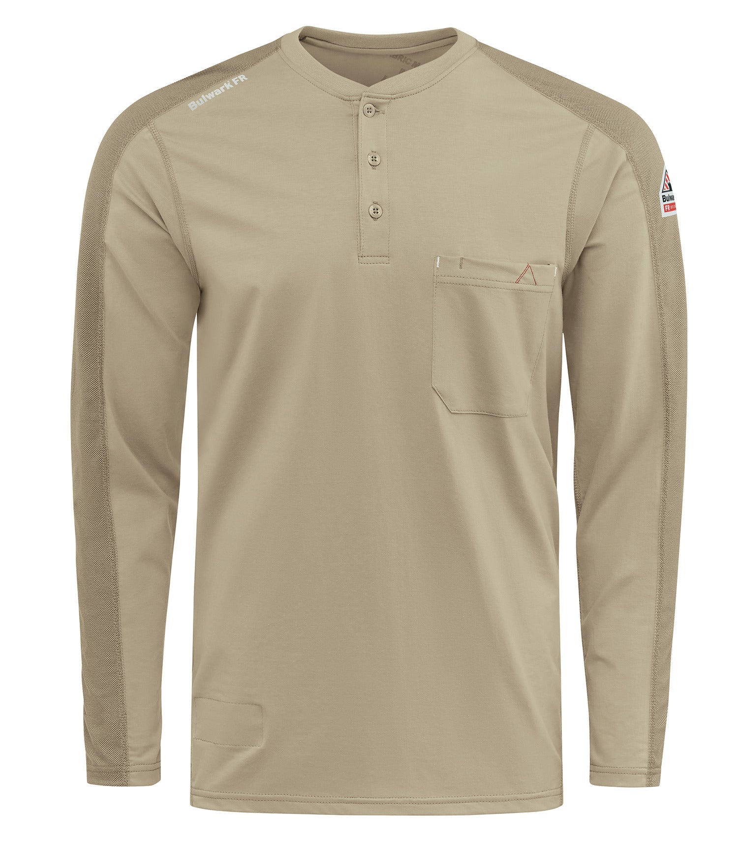 BULWARK&reg; FR MEN’S FLEX KNIT HENLEY. STL2 Special Order - XPRESS Feature Item